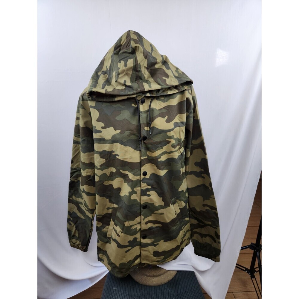 Independent Trading Co. Mens Water-Resistant Hooded Windbreaker - LARGE